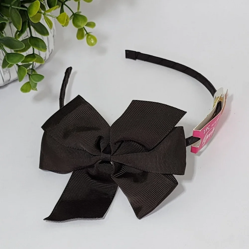 Goody Girls Headband Dark Brown Bow - 1 Pc - Brand new